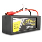 Hot Sales Tattu PLUS 10000mAh 25C 22.2V 6S1P FPV Lipo Battery With AS150 Connector Plug for RC